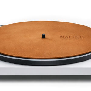 MATTERS premium leather turntable mat – improves disc stability and reduces vibrations